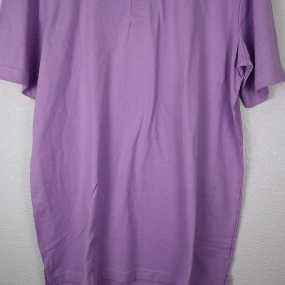 St. John's Bay men's polo shirt sz medium short sleeve purple nwot - Picture 8 of 8